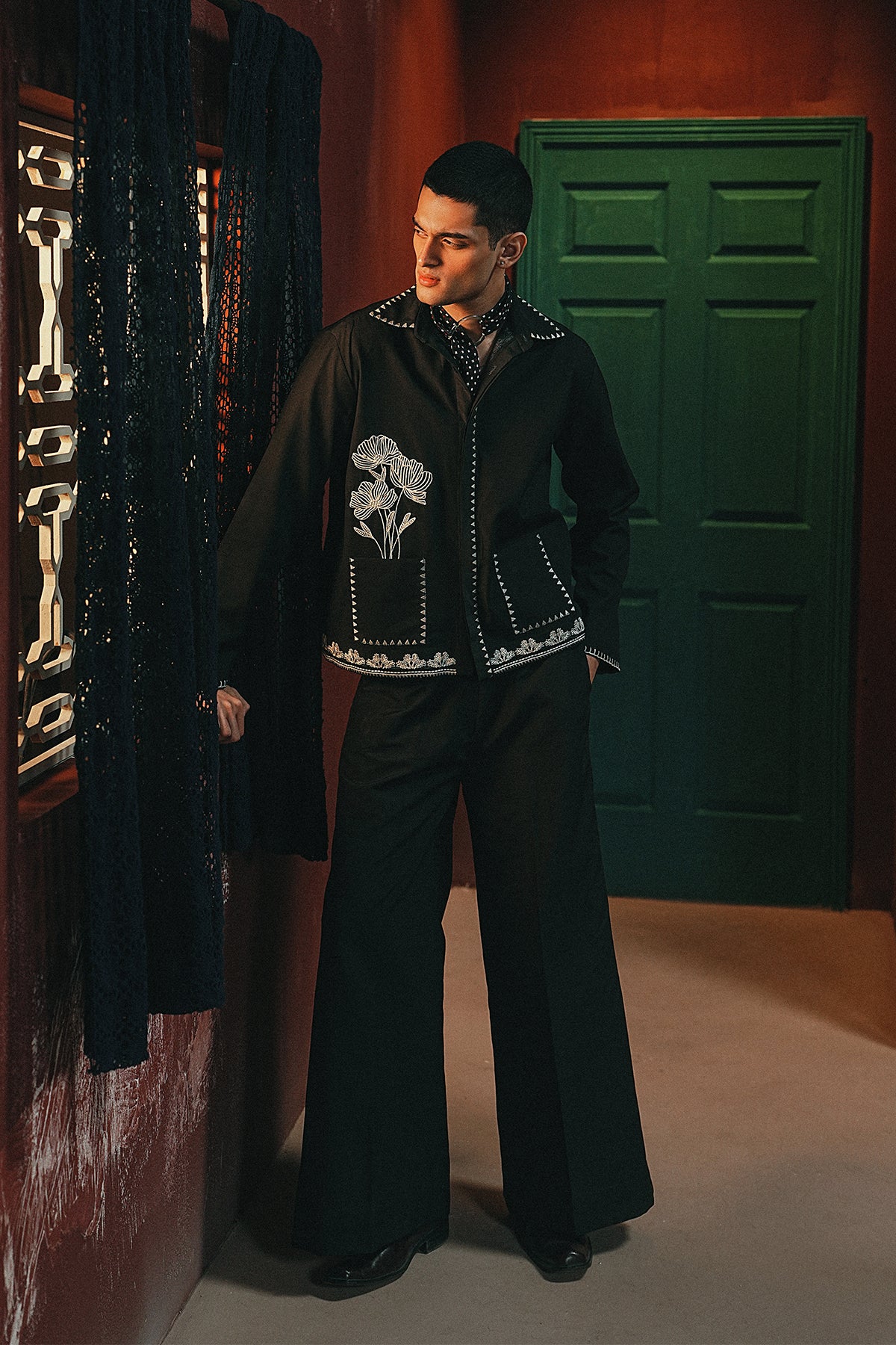 Monochrome Flora Shirt