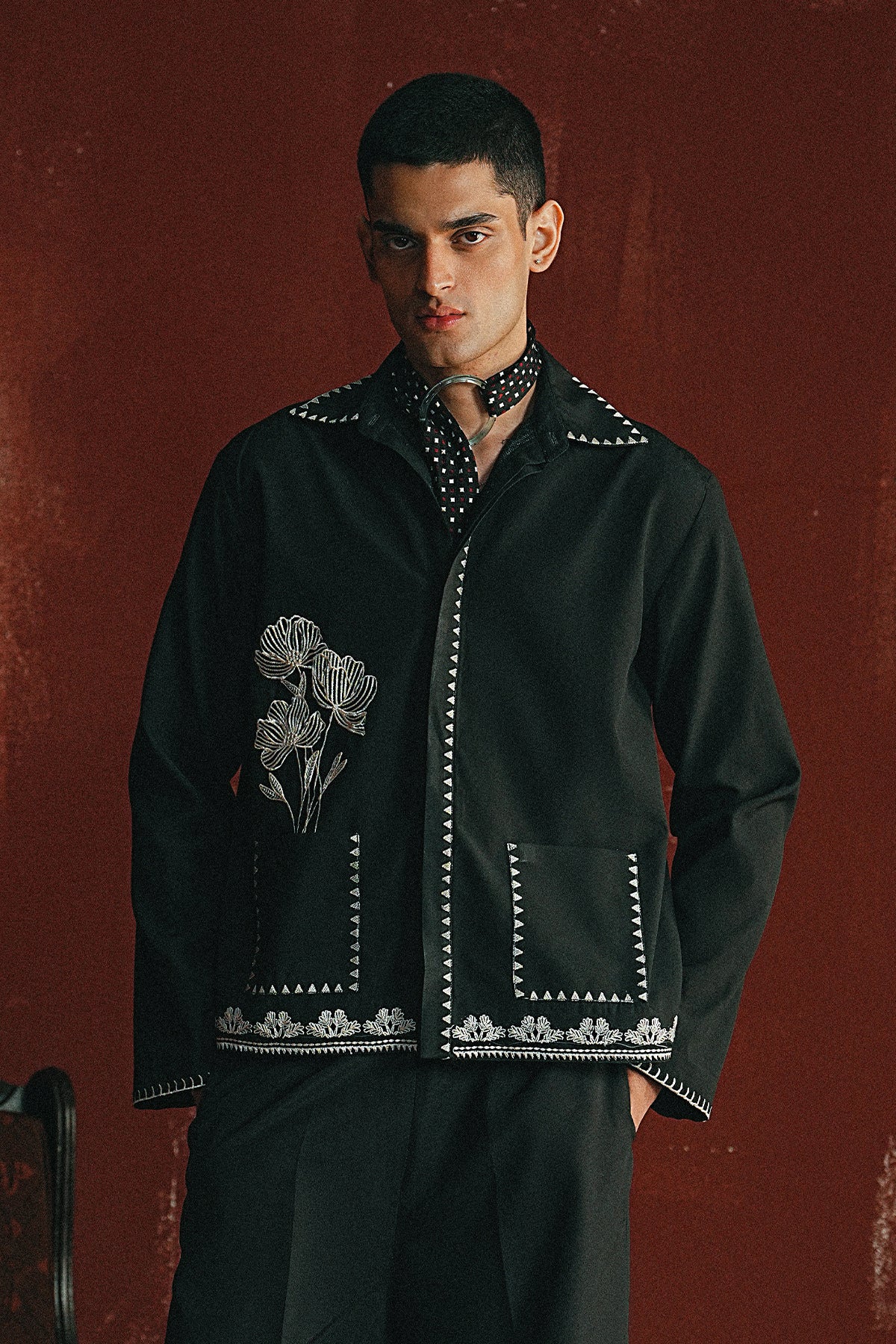 Monochrome Flora Shirt